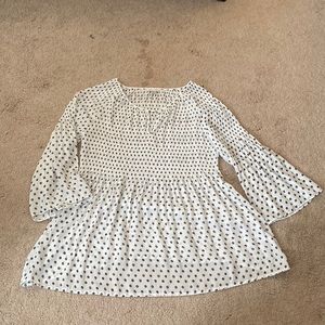 Mesh tunic blouse